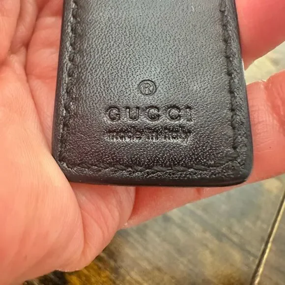 Gucci Tiger‎ Metal Leather Key Ring Keychain Bag Charm